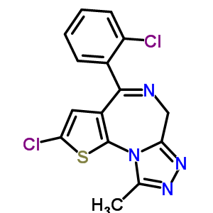 54123-06-7  2-chloro-4-(2-chlorophenyl)-9-methyl-6H-thieno[3,2-f][1,2,4]triazolo[4,3-a][1,4]diazepine