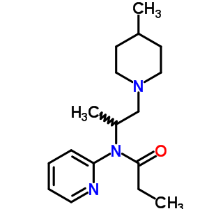 54152-80-6  N-[1-methyl-2-(4-methylpiperidin-1-yl)ethyl]-N-pyridin-2-ylpropanamide