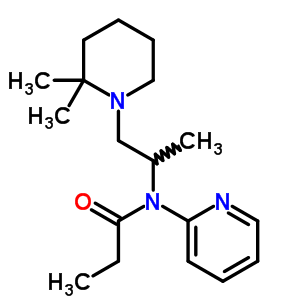 54152-83-9  N-[2-(2,2-dimethylpiperidin-1-yl)-1-methylethyl]-N-pyridin-2-ylpropanamide
