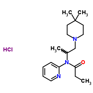 54152-85-1  N-[2-(4,4-dimethylpiperidin-1-yl)-1-methylethyl]-N-pyridin-2-ylpropanamide hydrochloride