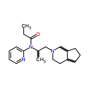 54153-05-8  N-[1-methyl-2-(octahydro-2H-cyclopenta[c]pyridin-2-yl)ethyl]-N-pyridin-2-ylpropanamide