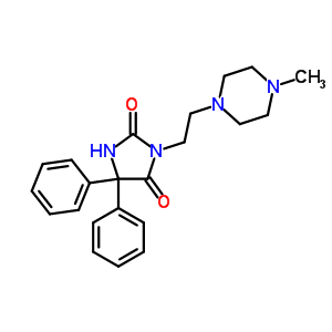 54742-86-8  3-[2-(4-methylpiperazin-1-yl)ethyl]-5,5-diphenylimidazolidine-2,4-dione