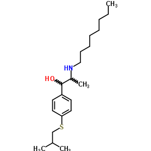 54767-64-5  1-{4-[(2-methylpropyl)sulfanyl]phenyl}-2-(octylamino)propan-1-ol