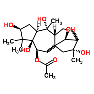 54781-72-5  (3beta,6beta,14S)-3,5,10,14,16-pentahydroxygrayanotoxan-6-yl acetate