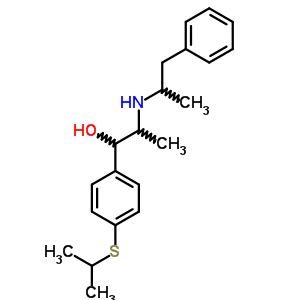 54790-00-0  1-{4-[(1-methylethyl)sulfanyl]phenyl}-2-[(1-methyl-2-phenylethyl)amino]propan-1-ol