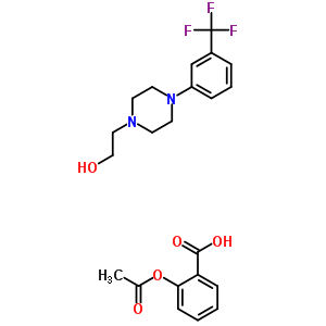 54851-13-7  2-(acetyloxy)benzoic acid - 2-{4-[3-(trifluoromethyl)phenyl]piperazin-1-yl}ethanol (1:1)