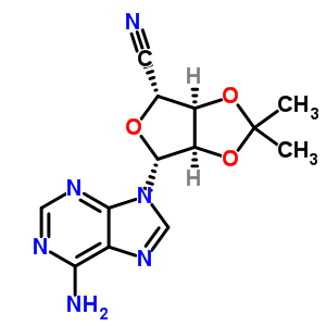 54918-23-9  (3aR,4R,6R,6aR)-6-(6-amino-9H-purin-9-yl)-2,2-dimethyltetrahydrofuro[3,4-d][1,3]dioxole-4-carbonitrile (non-preferred name)