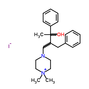 54951-40-5  4-(2-benzyl-3-hydroxy-3-phenylbutyl)-1,1-dimethylpiperazin-1-ium iodide