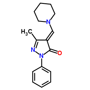 5496-04-8  (4E)-5-methyl-2-phenyl-4-(piperidin-1-ylmethylidene)-2,4-dihydro-3H-pyrazol-3-one