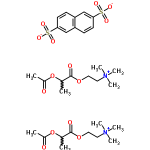 55077-35-5  bisz(2-{[2-(acetiloxi)propanoil]oxi}-N,N,N-trimetil-etánaminium)naftalin-2,6-diszulfonát