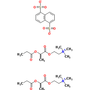 55077-37-7  bis(N,N,N-trimetil-2-{[2-(propanoilossi)propanoil]ossi}etanaminio) naftalene-1,5-disolfonato