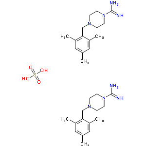 55212-57-2  4-(2,4,6-trimethylbenzyl)piperazine-1-carboximidamide sulfate (2:1)