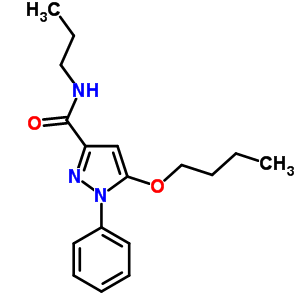 55228-43-8  5-butoxy-1-phenyl-N-propyl-1H-pyrazole-3-carboxamide