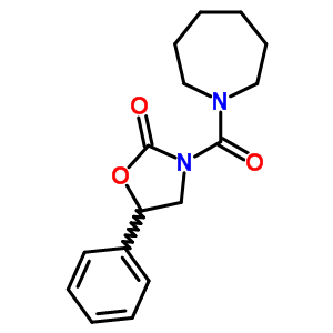55243-76-0  3-(azepan-1-ylcarbonyl)-5-phenyl-1,3-oxazolidin-2-one