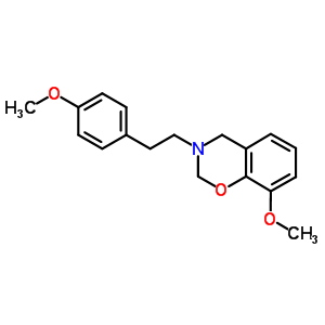 55311-40-5  8-methoxy-3-[2-(4-methoxyphenyl)ethyl]-3,4-dihydro-2H-1,3-benzoxazine