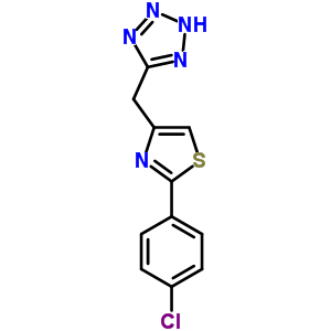 55315-40-7  5-{[2-(4-chlorophenyl)-1,3-thiazol-4-yl]methyl}-2H-tetrazole