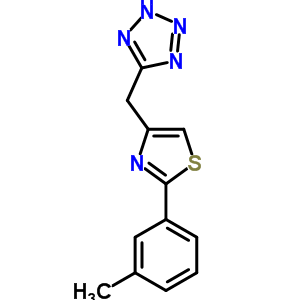 55315-42-9  5-{[2-(3-methylphenyl)-1,3-thiazol-4-yl]methyl}-2H-tetrazole