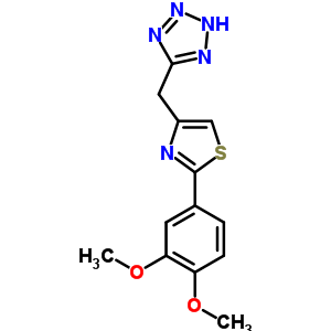 55315-46-3  5-{[2-(3,4-dimethoxyphenyl)-1,3-thiazol-4-yl]methyl}-2H-tetrazole