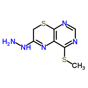 55383-67-0  6-hydrazino-4-(methylsulfanyl)-7H-pyrimido[4,5-b][1,4]thiazine