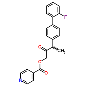 55418-56-9  3-(2'-fluorobiphenyl-4-yl)-2-oxobutyl pyridine-4-carboxylate