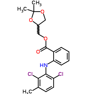55470-08-1  (2,2-dimethyl-1,3-dioxolan-4-yl)methyl 2-[(2,6-dichloro-3-methylphenyl)amino]benzoate
