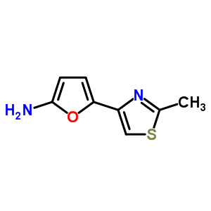 55582-77-9  5-(2-methyl-1,3-thiazol-4-yl)furan-2-amine 55582-77-9  5-(2-methyl-1,3-thiazol-4-yl)furan-2-amine