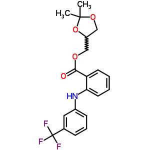 55688-39-6  (2,2-dimethyl-1,3-dioxolan-4-yl)methyl 2-{[3-(trifluoromethyl)phenyl]amino}benzoate