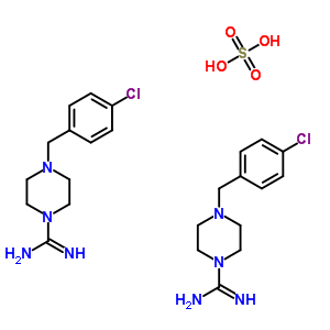 55801-61-1  4-(4-chlorobenzyl)piperazine-1-carboximidamide sulfate (2:1)