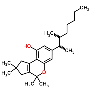 55988-07-3  7-(1,2-dimethylheptyl)-2,2,4,4-tetramethyl-1,2,3,4-tetrahydrocyclopenta[c]chromen-9-ol