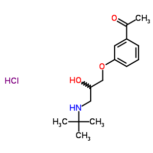 56138-55-7  1-{3-[3-(tert-butylamino)-2-hydroxypropoxy]phenyl}ethanone hydrochloride