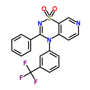 56176-13-7  3-phenyl-4-[3-(trifluoromethyl)phenyl]-4H-pyrido[4,3-e][1,2,4]thiadiazine 1,1-dioxide