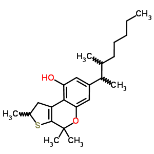 56291-44-2  7-(1,2-dimethylheptyl)-2,4,4-trimethyl-1,4-dihydro-2H-thieno[2,3-c]chromen-9-ol