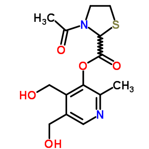 56619-72-8  4,5-bis(hydroxymethyl)-2-methylpyridin-3-yl 3-acetyl-1,3-thiazolidine-2-carboxylate