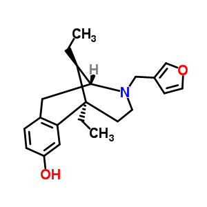 56649-76-4  (2R,6R,11R)-6,11-diethyl-3-(furan-3-ylmethyl)-1,2,3,4,5,6-hexahydro-2,6-methano-3-benzazocin-8-ol