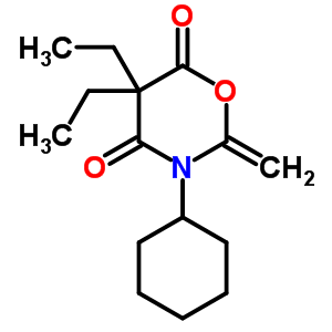 56714-15-9  3-cyclohexyl-5,5-diethyl-2-methylidene-1,3-oxazinane-4,6-dione