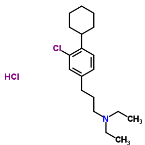 56760-06-6  3-(3-chloro-4-cyclohexylphenyl)-N,N-diethylpropan-1-amine hydrochloride