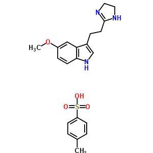 57000-36-9  3-[2-(4,5-dihydro-1H-imidazol-2-yl)ethyl]-5-methoxy-1H-indole 4-methylbenzenesulfonate
