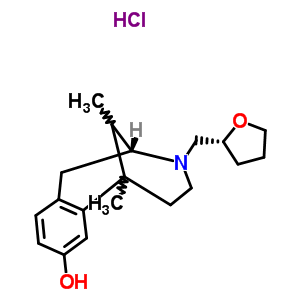 57203-00-6;86630-12-8  (2R)-6,11-dimethyl-3-[(2R)-tetrahydrofuran-2-ylmethyl]-1,2,3,4,5,6-hexahydro-2,6-methano-3-benzazocin-8-ol hydrochloride