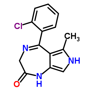57435-89-9  5-(2-chlorophenyl)-6-methyl-3,7-dihydropyrrolo[3,4-e][1,4]diazepin-2(1H)-one