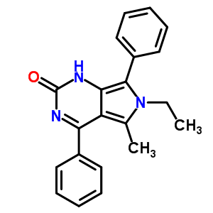 57436-13-2  6-ethyl-5-methyl-4,7-diphenyl-1,6-dihydro-2H-pyrrolo[3,4-d]pyrimidin-2-one