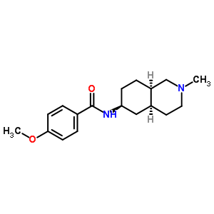 57464-29-6  4-methoxy-N-[(4aS,6S,8aR)-2-methyldecahydroisoquinolin-6-yl]benzamide