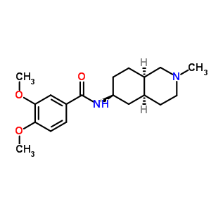57464-30-9  3,4-dimethoxy-N-[(4aS,6S,8aR)-2-methyldecahydroisoquinolin-6-yl]benzamide