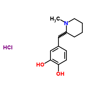 57464-65-0  4-[(1-methylpiperidin-2-yl)methyl]benzene-1,2-diol hydrochloride