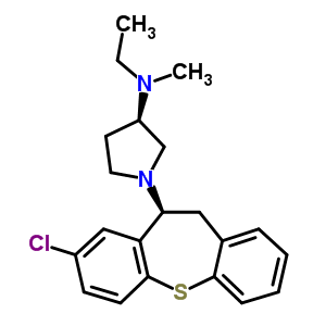 57602-86-5  (3R)-1-[(10S)-8-chloro-10,11-dihydrodibenzo[b,f]thiepin-10-yl]-N-ethyl-N-methylpyrrolidin-3-amine