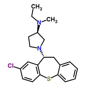 57602-87-6  (3R)-1-[(10R)-8-chloro-10,11-dihydrodibenzo[b,f]thiepin-10-yl]-N-ethyl-N-methylpyrrolidin-3-amine