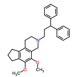 57612-16-5  3-(3,3-diphenylpropyl)-5,6-dimethoxy-2,3,4,7,8,9-hexahydro-1H-cyclopenta[f]isoquinoline