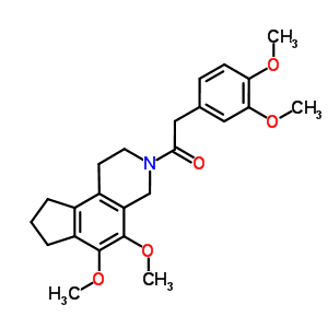 57612-18-7  3-[(3,4-dimethoxyphenyl)acetyl]-5,6-dimethoxy-2,3,4,7,8,9-hexahydro-1H-cyclopenta[f]isoquinoline