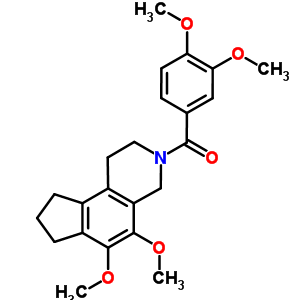 57612-20-1  3-[(3,4-dimethoxyphenyl)carbonyl]-5,6-dimethoxy-2,3,4,7,8,9-hexahydro-1H-cyclopenta[f]isoquinoline