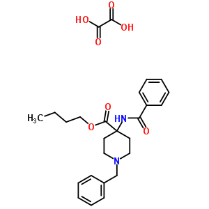 57638-88-7  butyl 1-benzyl-4-[(phenylcarbonyl)amino]piperidine-4-carboxylate ethanedioate