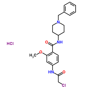 57645-32-6  N-(1-benzylpiperidin-4-yl)-4-[(chloroacetyl)amino]-2-methoxybenzamide hydrochloride